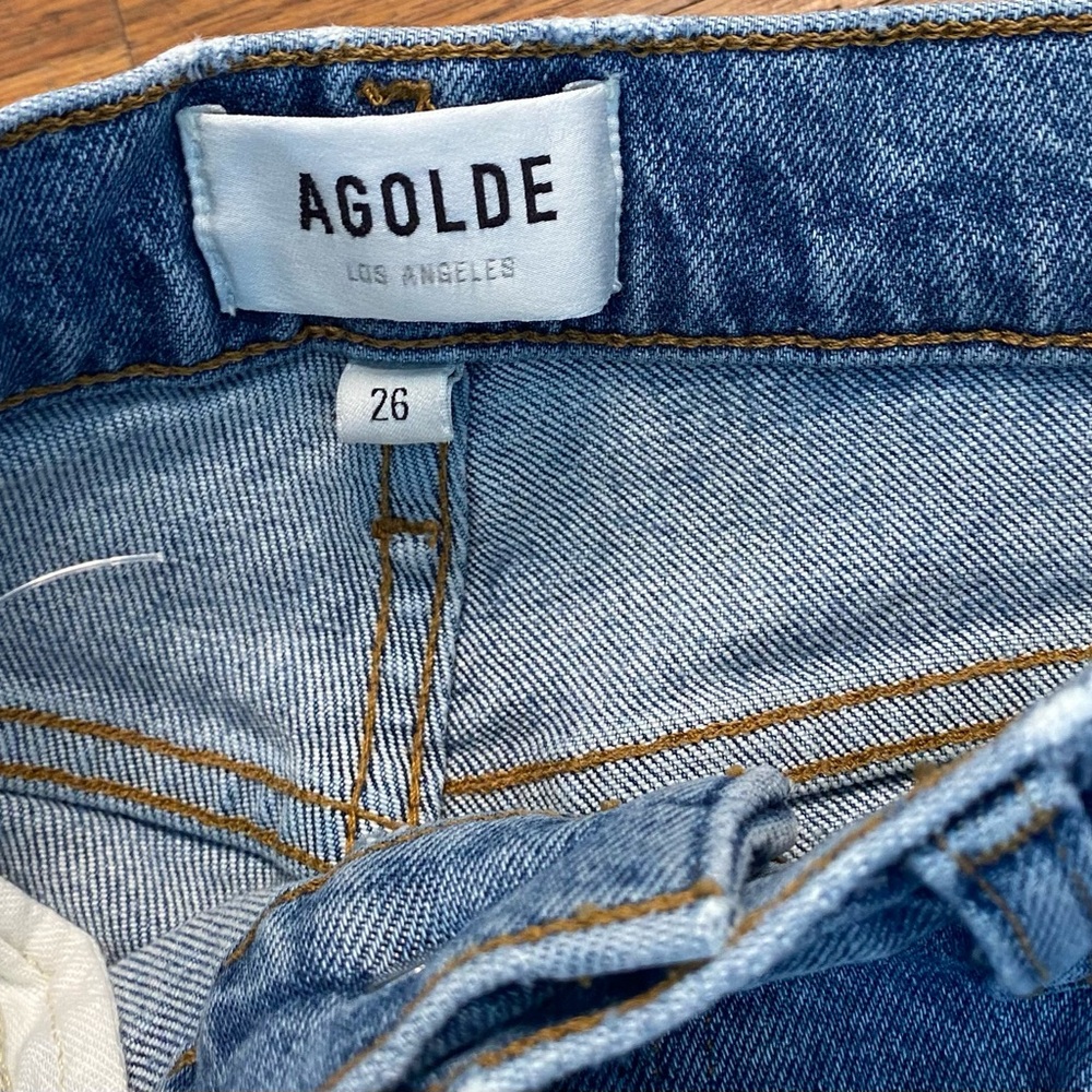 AGOLDE Wilder Distressed Straight-Leg Jeans – Size 26 - Picture 8 of 9